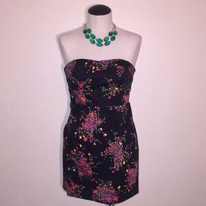 Free People Strapless Floral Dress Size 4